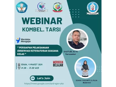 Pertama kali kegiatan webinar di Komunitas Belajar TarSi