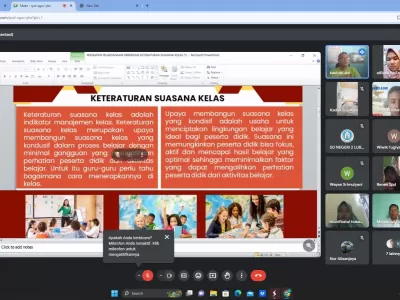 Pertama kali kegiatan webinar di Komunitas Belajar TarSi